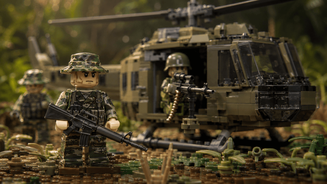 Vietnam-Era Brick Builds: Getting the Weapons, Camo, and Helicopters Right - Brick Bros