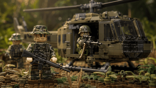 Vietnam-Era Brick Builds: Getting the Weapons, Camo, and Helicopters Right - Brick Bros
