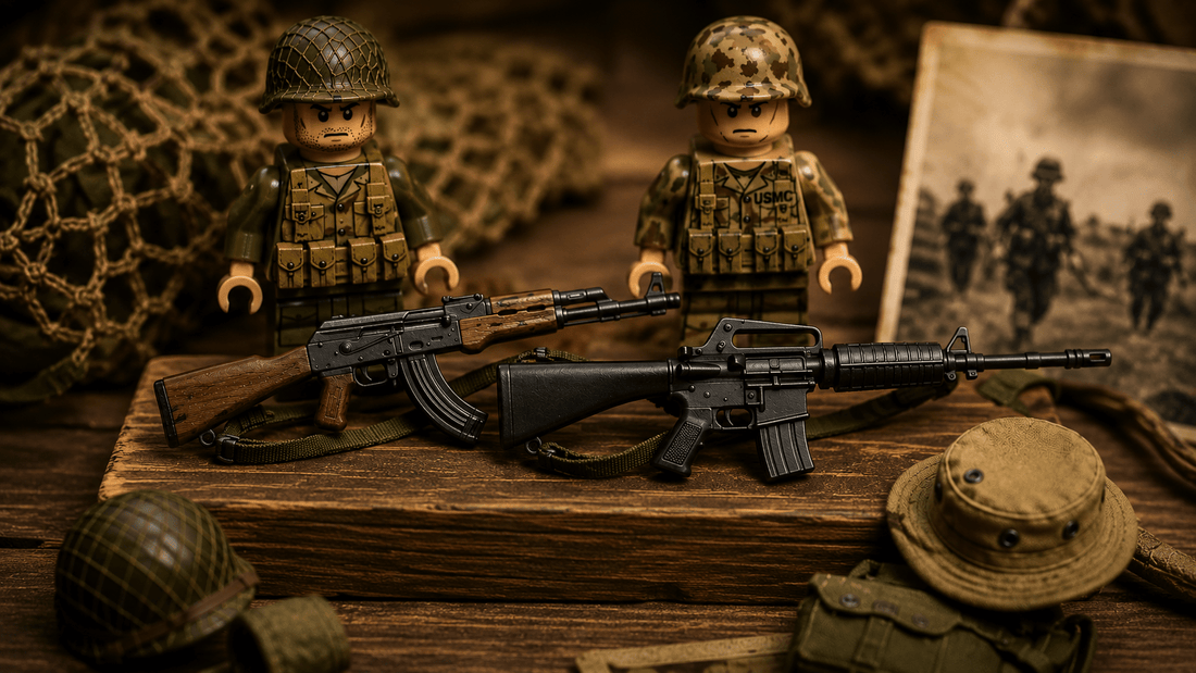 AK vs. M16 Minifig Weapons: Why Finish and Detail Actually Matter for Serious Collectors - Brick Bros
