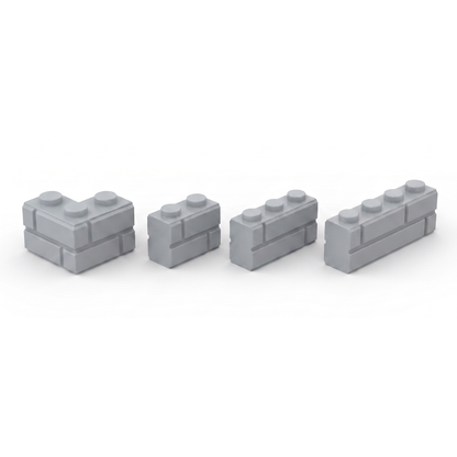 Masonry Style Bricks, Light Gray