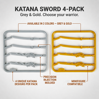 Warrior Katana Sword Accessory Minifigure