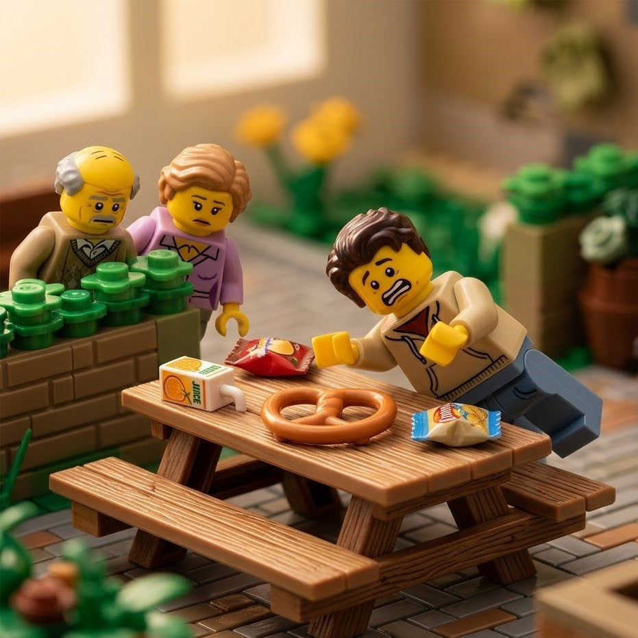 Orange-Brown Mini Pretzel Accessory Minifigure