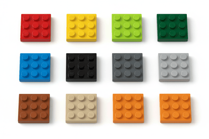 Single-Color Flat Pieces & Baseplates - Brick BrosBuilding Bricks