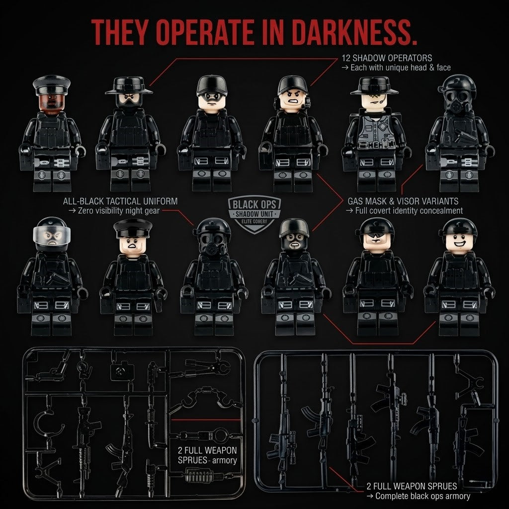 All-Black EOD Anti-Terror Squad 12-Pack