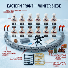 WW2 Soviet Winter Minifigures Set — 12 Soldiers
