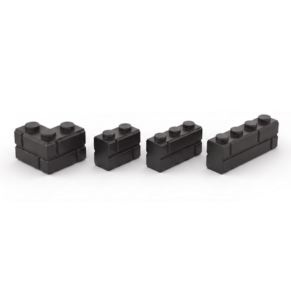 Masonry Style Bricks, Black