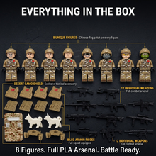 Chinese PLA Desert Special Forces — 8 Figures