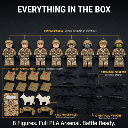 Chinese PLA Desert Special Forces — 8 Figures