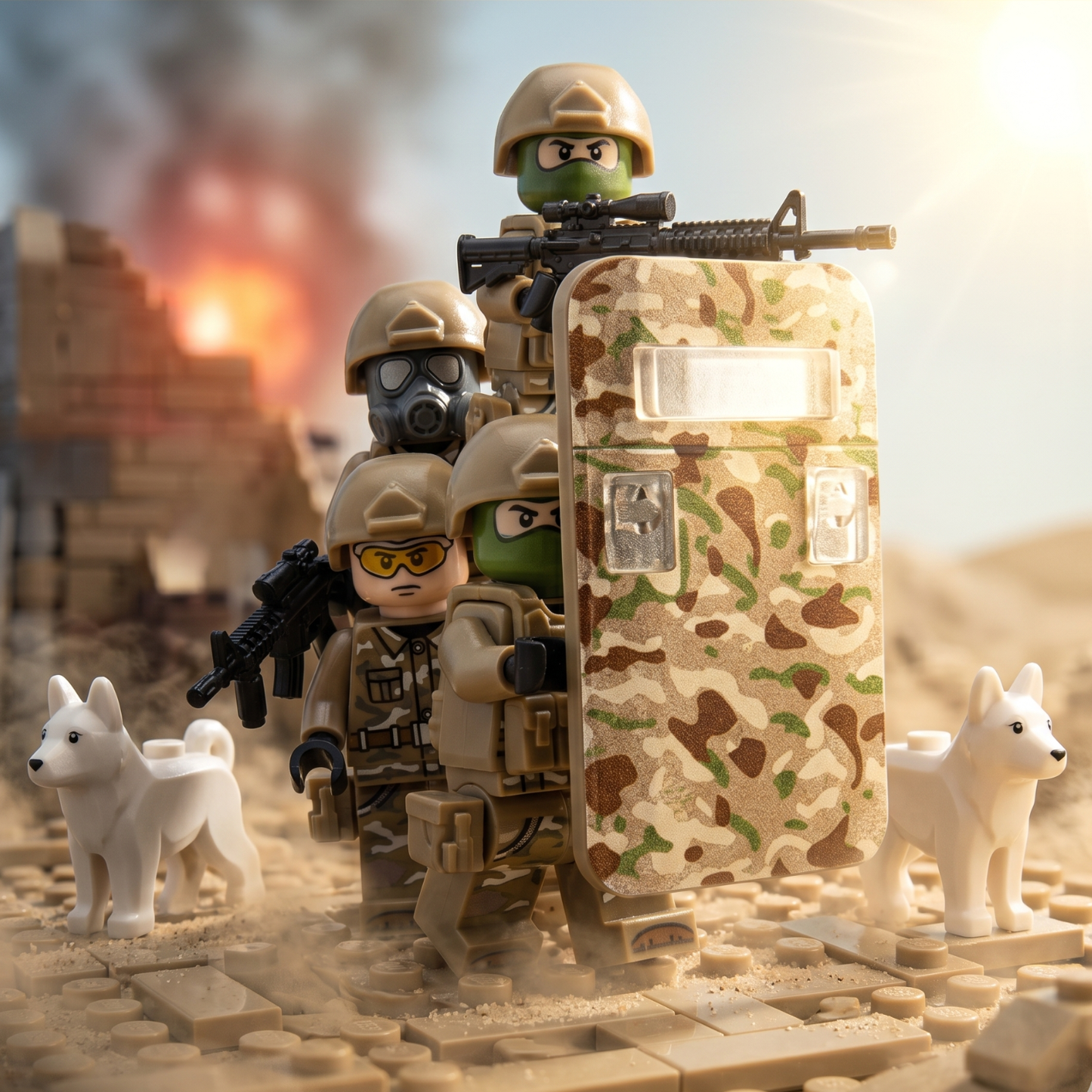 Chinese PLA Desert Special Forces — 8 Figures