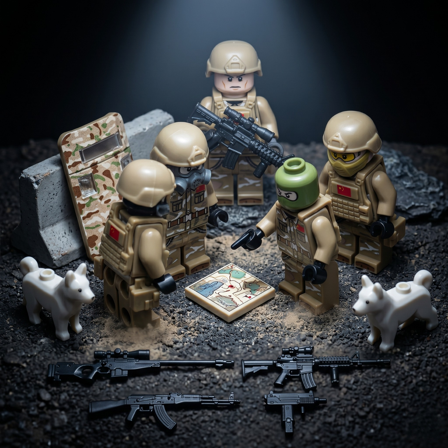 Chinese PLA Desert Special Forces — 8 Figures