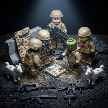 Chinese PLA Desert Special Forces — 8 Figures