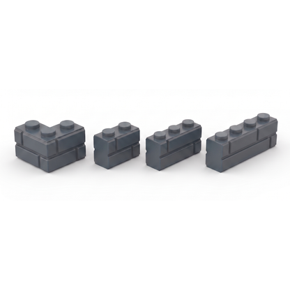 Masonry Style Bricks, Dark Gray