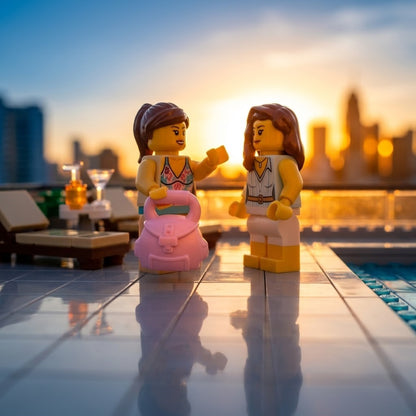 Pastel Pink Structured Handbag Minifigure