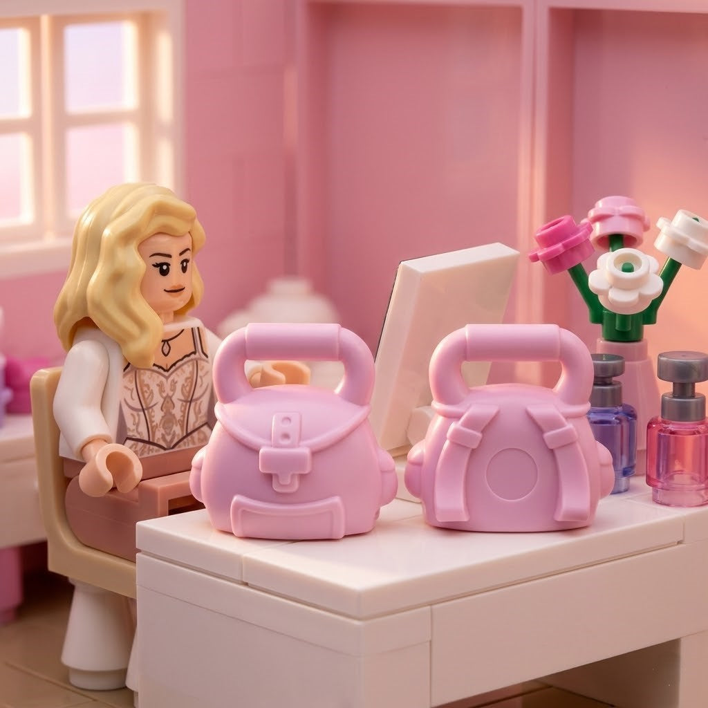 Pastel Pink Structured Handbag Minifigure