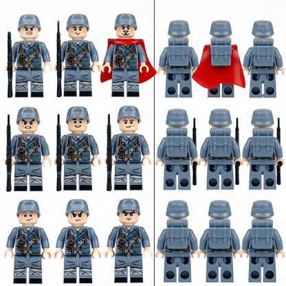 Chinese Republican Army Minifigures Set — 12 Soldiers