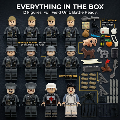 WWII German Minifigures Mega Set — 12 Figures