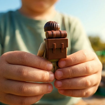 Dark Brown Explorer Backpack Minifigure
