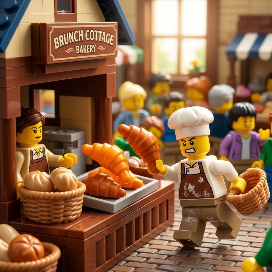 Mini Croissant Accessory Minifigure