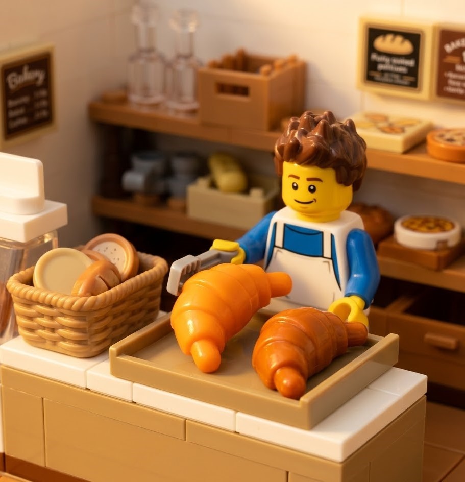 Mini Croissant Accessory Minifigure