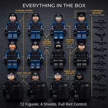 Police Riot Control Set — 12 Figures