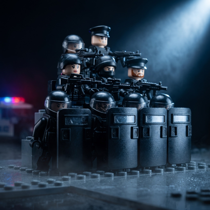 Police Riot Control Set — 12 Figures