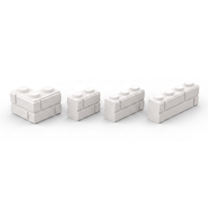 Masonry Style Bricks, White