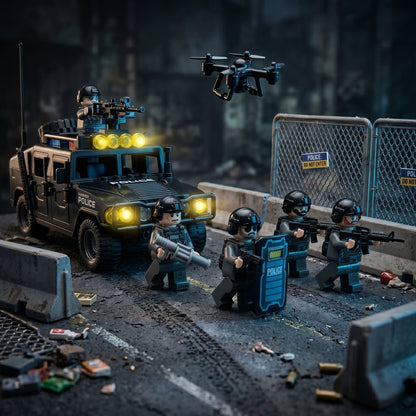 Police Minifigures Set — 12 Soldiers
