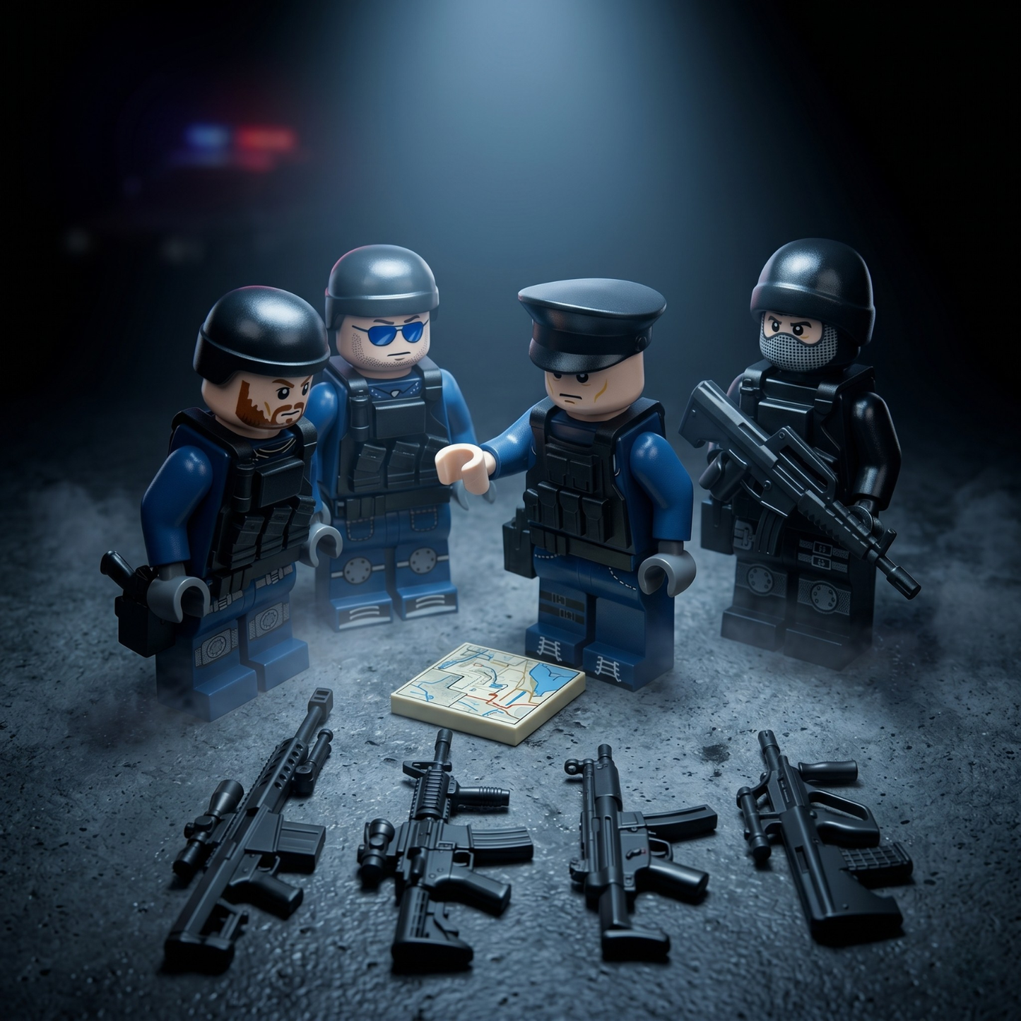 Police Riot Control Set — 12 Figures