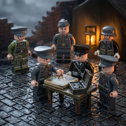 WWII German Command Officer Set — 8 Unique Soldiers