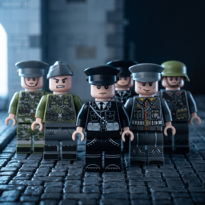 WWII German Command Officer Set — 8 Unique Soldiers