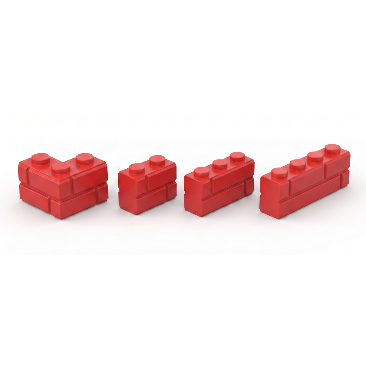 Masonry Style Bricks, Red