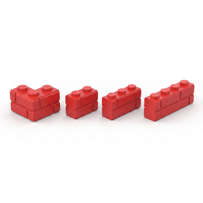 Masonry Style Bricks, Red