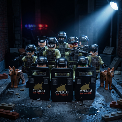 C.T.R.U HK Police Elite Unit — 12 Figures