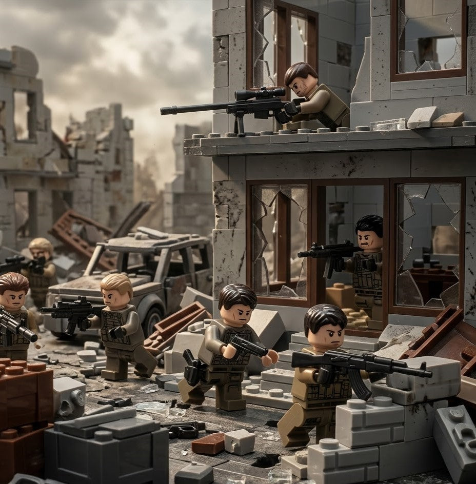 Tactical Weapon Accessory Collection Minifigure Accessory (Rifles, SMGs, Sidearms & Heavy Weapons)
