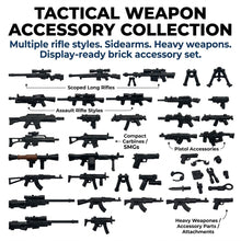 Tactical Weapon Accessory Collection Minifigure Accessory (Rifles, SMGs, Sidearms & Heavy Weapons)