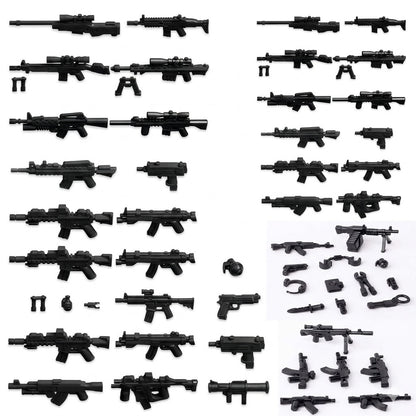 Tactical Weapon Accessory Collection Minifigure Accessory (Rifles, SMGs, Sidearms & Heavy Weapons)