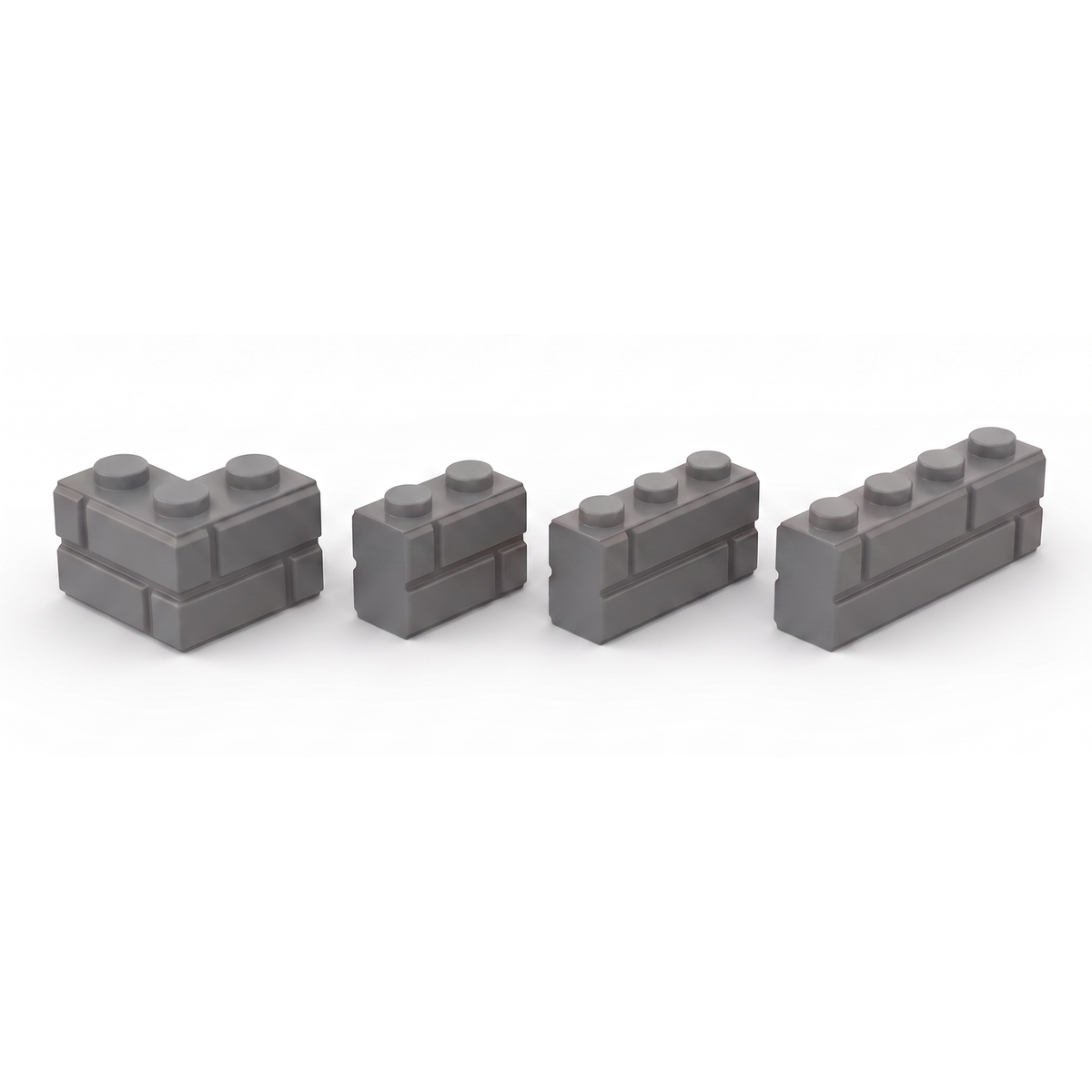 Masonry Style Bricks, Medium Gray