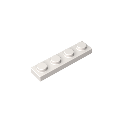 1x4 White standard studded plate reference; one example piece
