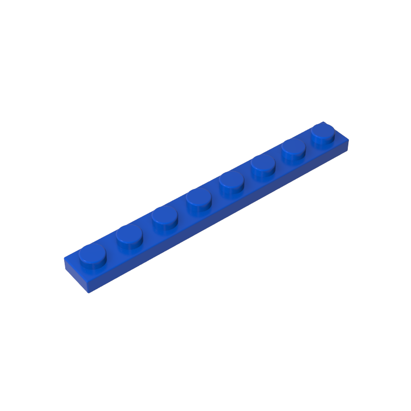 1x8 Blue standard studded plate reference; one example piece