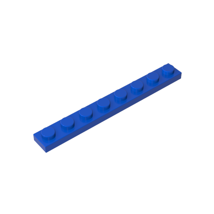 1x8 Blue standard studded plate reference; one example piece