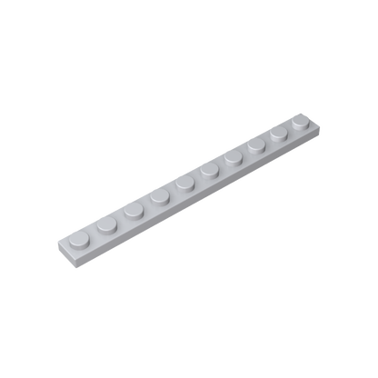1x10 Grey standard studded plate reference; one example piece
