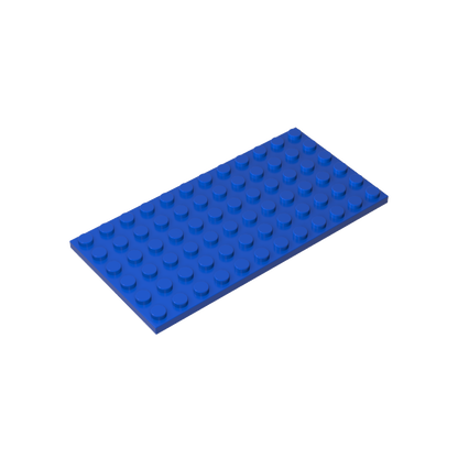 6x12 Blue standard studded plate reference; one example piece