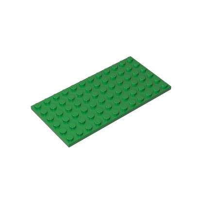 6x12 Green standard studded plate reference; one example piece