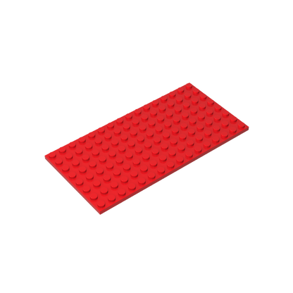8x16 Red standard studded plate reference; one example piece