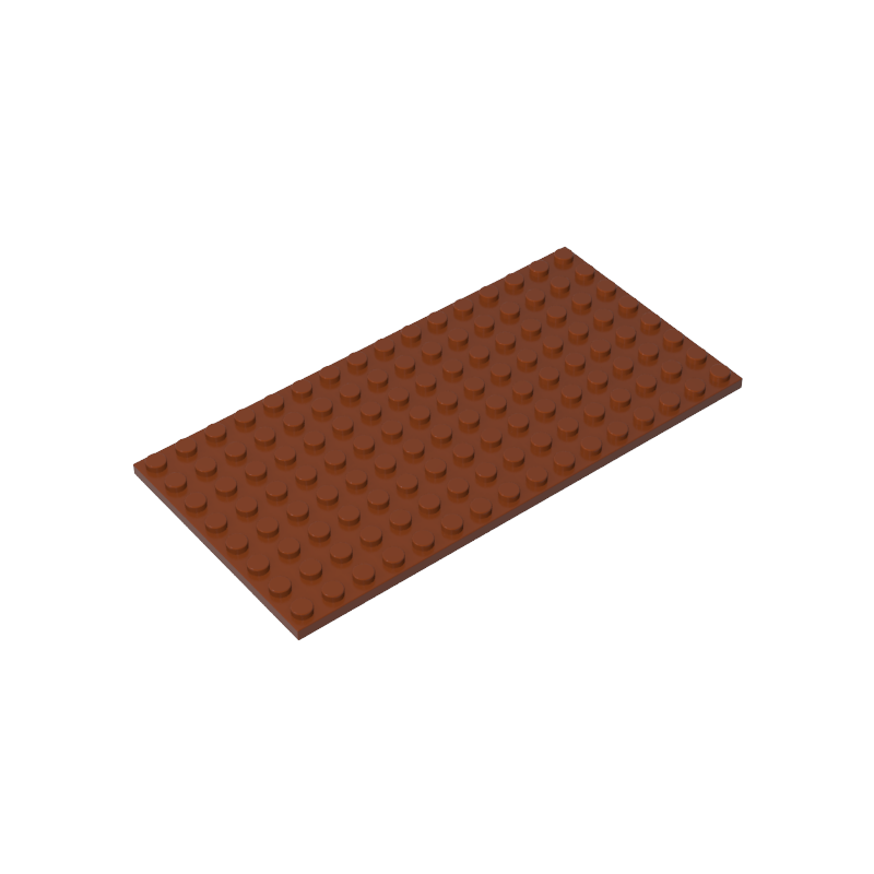 8x16 Brown standard studded plate reference; one example piece