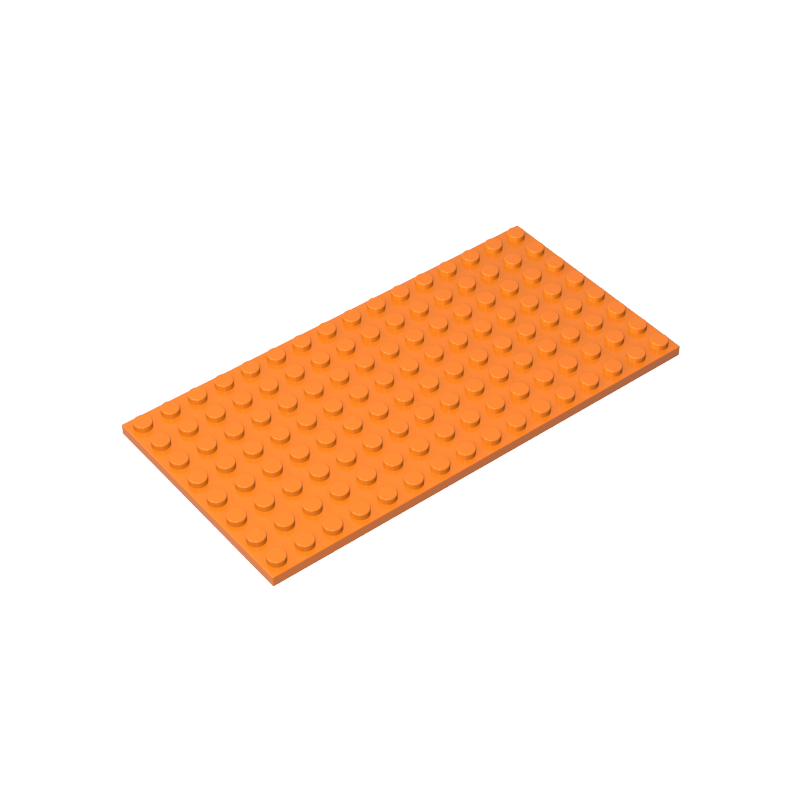 8x16 Orange standard studded plate reference; one example piece