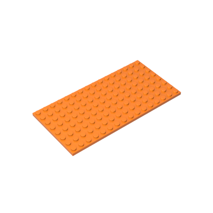 8x16 Orange standard studded plate reference; one example piece