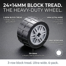 Minifigure Wheels 24x14mm