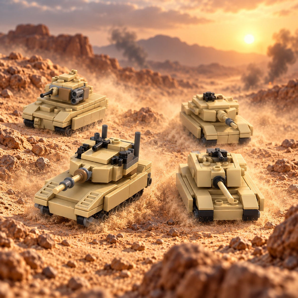 Military Tank & Troop Vehicle Build Kits - Brick BrosMOC