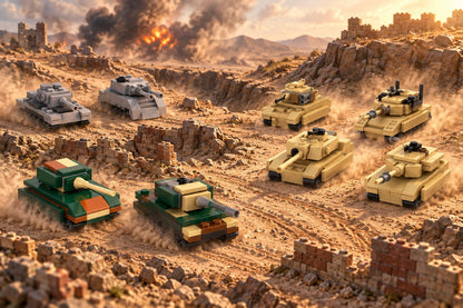 Military Tank & Troop Vehicle Build Kits - Brick BrosMOC